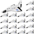 Lewtemi 36 Space Shuttle Gliders Set - Foam Airplane Toys for Boys and Girls - Outer Space Party Favors for Indoor and
