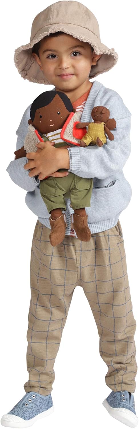 Manhattan Toy Playdate Friends 14 Inch Ellis Doll with Mini Bunny Stuffed Animal, Machine Washable & Dryer Safe