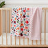 BORITAR Baby Blanket for Girls, Super Soft Double Layer Minky with Dotted Backing, 30 x 40 Inch