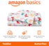 3-Piece Set, Amazon Basics Kid's Soft Easy-Wash Lightweight Microfiber Sheet Toddler, Multi Colour, Butterflies