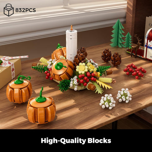 Sets (832Pcs) Botanical Collection Flower Centerpiece Building for Adults and Kids Holiday Decoration for Dinner Table