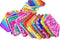 Clanam 12 Pcs Pop Bubble Fidget for Party Favors, Stress Relief Pressure Relieving