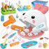Crelloci Dentist Kit Pretend Play Set, 31PCS Teeth Dental Tools Medical Accessories,