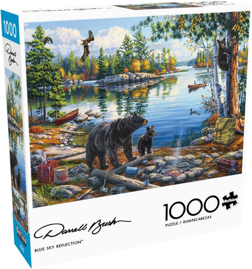 Buffalo Games - Darrell Bush - Blue Sky Reflection - 1000 Piece Jigsaw Puzzle for Adults - Finished Size 26.75 x 19.75