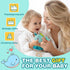 0-6-12-18 Jollybaby Baby Musical Pull String Hanging Toy for Stroller Car Seat Crib Play Gym, Plush Stuffed Whale Toy