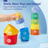 hahaland Stacking Cups for Toddlers 1-3 - Montessori Learning Toy for 1 Year Old Boy Birthday Gift, 12-18 Months