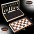 15 Inches Set 2 Set 6 AMEROUS Magnetic Wooden Chess - Extra Queens - Folding Board - Pieces Storage Slots, Handmade