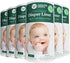 Naturally Nature Disposable Cloth Diaper Liners, Unscented, Fragrance-Free, Chlorine Free Diaper Inserts