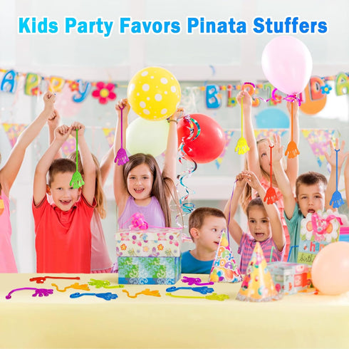 48PCS Sticky Hands Bulk Party Favors - Stretchy Fidget Toys for Kids - Goodie Bag Stuffers & Classroom Prizes