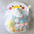 Mesh Bath Toy Organizer, Hanging Mesh Bathtub Toy Holder with 2 Suction Cups for Kids and Baby