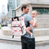 SUABO Backpack Powder Color Butterfly Thread Love Heart Pattern Baby Diaper Bag Large Bag Waterproof Travel Diaper Bags