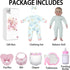 18 inch 3+ SCOM Baby Doll Girl, Realistic Soft Body Baby Doll Real Life Cute Baby with Accessories for Year Old