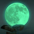 Glow in The Dark Moon Wall Decals, 11.8 Inch Luminous Sticker, Perfect Ceiling or Wall Decor for Kids' Bedroom