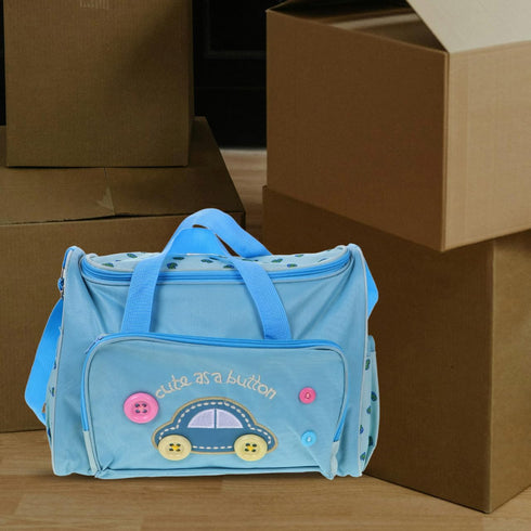 Mummy Stylish Grey Diaper Handbag for Nursery Essentials