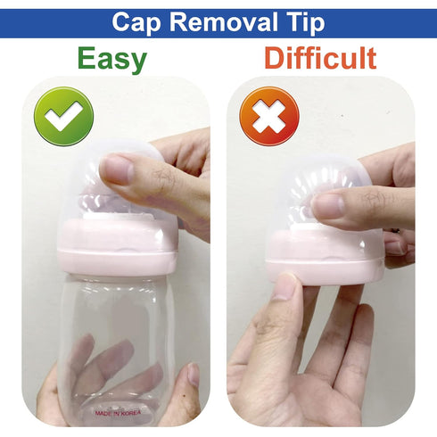 Maymom Dome Caps for Lansino Wide-Mouth Collar Ring, Compatible with Lansinoh Bottle Top