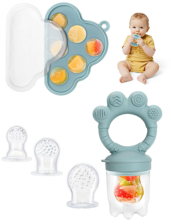 Baby Breastmilk Popsicle Molds & Fruit Food Feeder Pacifier, Silicone Baby Food