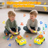 1-3 1 2 3(Yellow) Toddler Toys for Ages Boy - Remote Control RC Push Car Racing Adventure Steering Wheel Driving