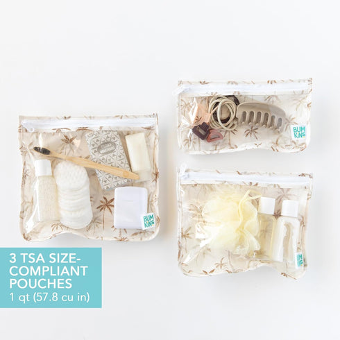 5 Pack Bumkins - Waterproof Wet Bag, Wet/Dry Clutch & Clear Travel Bags - For Beach, Baby, Travel, Cloth Diapers, Pump