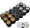 XYELKW 9 Set 1/64 Wheels for Trucks 1 64 Wheels Off Road Simulation