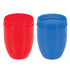 Nuby Wonder Cup with 360 Smart Edge Silicone Rim - 2-Pack, 7 oz - Red/Blue