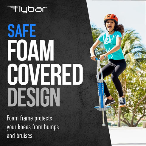 Flybar Master Pogo Stick for Ages 9+, 80 to 160 lbs, Easy Grip Handles, Anti-Slip Pegs, Outdoor Toys