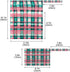 Haskirky 2 Turquoise Pink Tartan Pcs Cloth Diaper Wet Dry Bags,Waterproof and Washable Bag for Travel Reusable Wet Bag