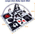 6 Tummy 0-6 6-12 Poycuna Black and White Baby Gym Play Mat with Toys Time Activity Mat for Babies Months High Contrast