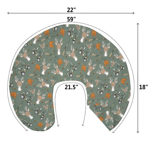 Boys Kids Hunting Baby Nursing Pillow Covers for Boy Girl Camouflage Deer Hunting Nursing Pillowcase for Breastfeeding