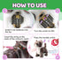 HCdoujoy Set Grey Robotic Cat Toy for Kids Remote Control Walking Kitten for Girls with Leash Electronic Pet That Meow