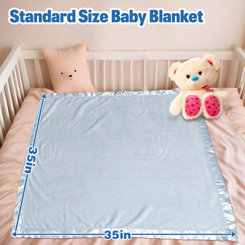 Individz Newborn(35" 35") Personalized Baby Blanket with Name, Custom Flannel Blankets, Customized Receiving Blanket