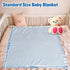 Individz Newborn(35" 35") Personalized Baby Blanket with Name, Custom Flannel Blankets, Customized Receiving Blanket