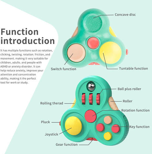 Fidget Toys for Adults, Fidget Pad Fidgets, Anxiety Relief Stress Toys, Sensory Fidget Cubes Gifts for Kids