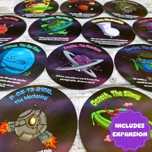 2-4 Booties in Space Galactic Edition - Silly Card Game Gift for Players by The Dusty Top Hat