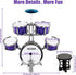 Set 3 4 5 6 7 8 M SANMERSEN Kids Toys Jazz Drum - Upgraded Rock Drum Kit with Stool Musical Instruments Educational