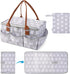 Moteph Diaper Caddy with Changing Mat, Large Baby Diaper Caddy Organizer with