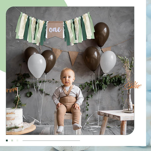 1st 80 inch Buryeah One Highchair Banner Birthday Highchair Banner for Girls Boys Birthday Party Supplies Cake Photo