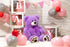 HollyHOME Teddy Bear Stuffed Animal Plush Giant 36 inch Purple Teddy Bears with Footprints