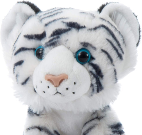 The Petting Zoo 8 Inch White Tiger Stuffed Animal, Gifts for Kids, Wild Onez Zoo Animals