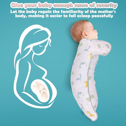 JULYFIRE 2 Pack 2 2 1 100% 3-6 Transition Swaddle with Way Zipper, in Arms in/Out Transitional Arms Up Swaddle, Cotton