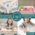 1-3, Pairez Toys Small Activity Table for Toddlers Kids Sensory Table for Playing Building Blocks, Marble Run Toy, Sand