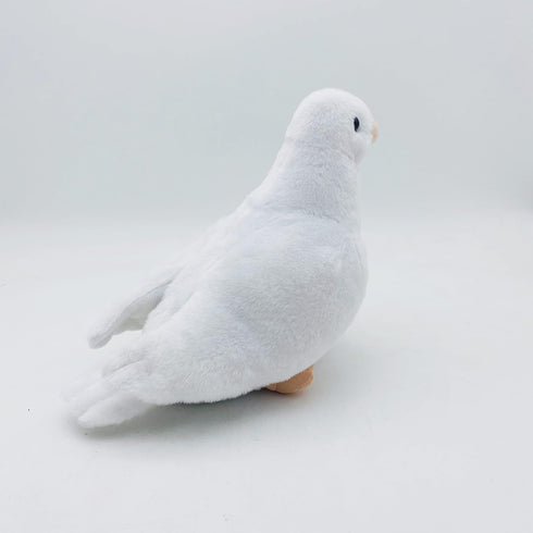Simulation White Pigeon Stuffed Animal Toy - 8 Inch Rock Pigeon, Cute Gift (White)