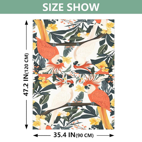 Dalzium Hawaiian Cockatoo Car Seat Cover Baby, Carseat Canopy Cover for Girl Boy, Breathable Baby Carrier Cover