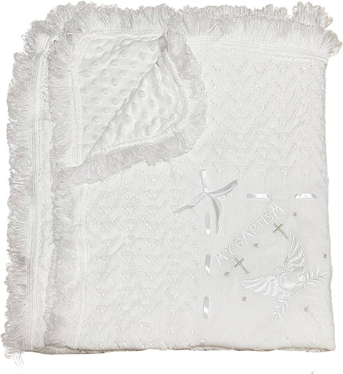 Runeaoys Baby Blanket for Boys Girls Baptism Christening Gifts for Girl Boys Easter
