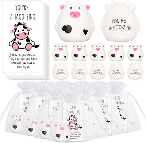 Cholemy 30 Sets Employee Appreciation Gift Include Cow Bath Toy Inspirational You're