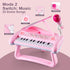 ZMZS First Birthday Toddler Piano Toys, 22 Keys Musical Keyboard for Kids Age 1-3 with Microphone