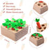 Montessori Toys for 1 Year Old, Carrots Harvest Wooden Baby Toys for 6-12 Months, Educational Shape Sorting