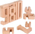 Lasoba 1-10, 10 3 Wooden Number Building Blocks, Large Digit Blocks Pcs Math Blocks Number Toys for Kids, Educational