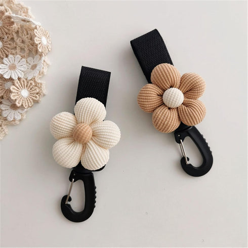 PLCPDM Flower Hook Hanger Organiser for Diaper Bag Mom Purse Lovely Pram Pushchair Accessory