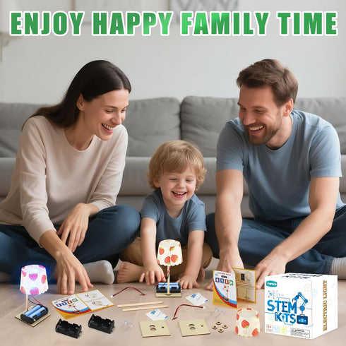 6-8 8-10, 6 8-12, 6 7 9 10 13 STEM Kits for Kids Age Bulk DIY Electric Circuit Lamp Kits for Kids Crafts Science