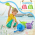 Sosation 60 Pcs Sand Buckets Bulk for Kids, Beach Buckets and Shovels 5.5 Inch Plastic Beach Pails Sand Toys for Girls